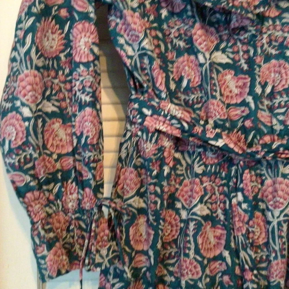 Floral Maxi Dress with Ruffle Details - Picture 8 of 11